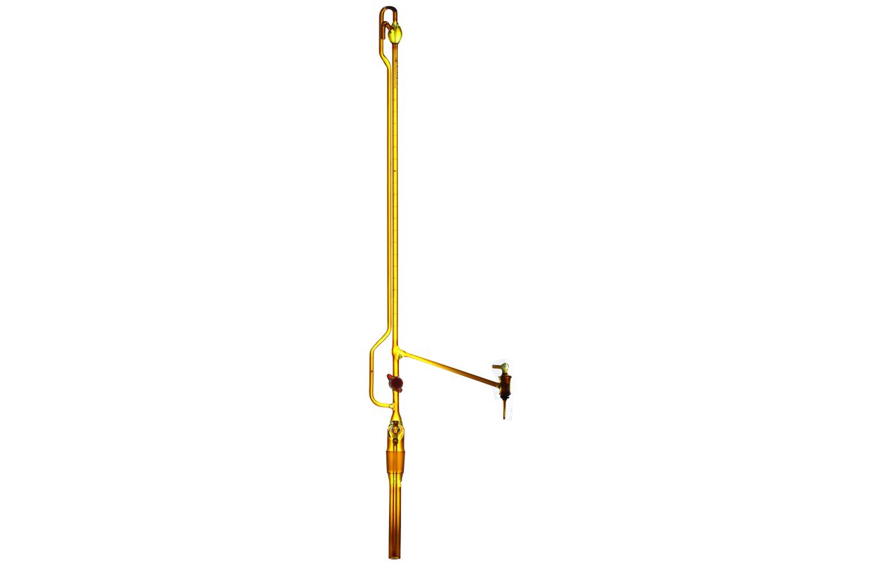 Automatic Buret glass key amber 10 ml