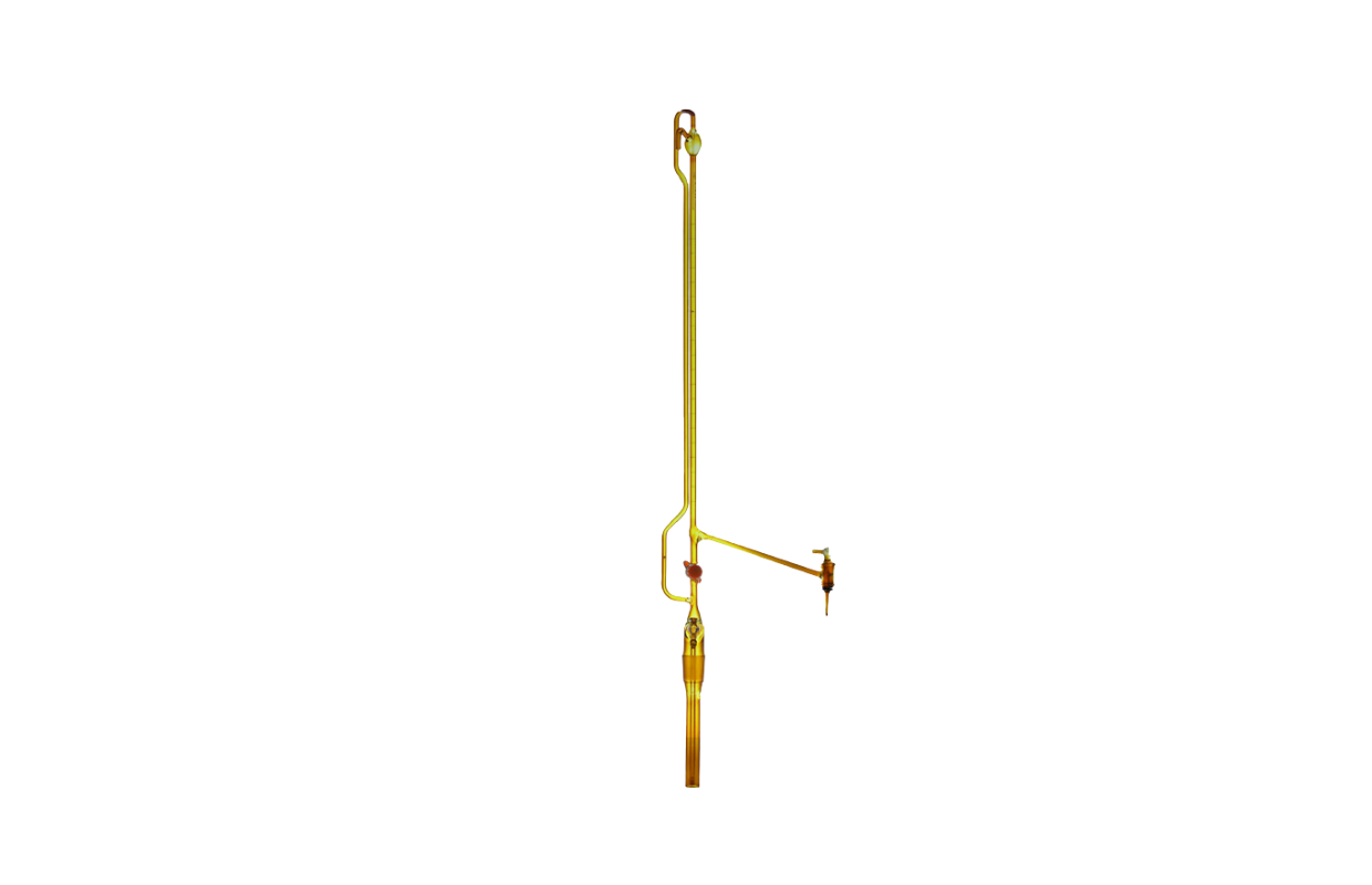 Automatic Buret glass key amber 25 ml
